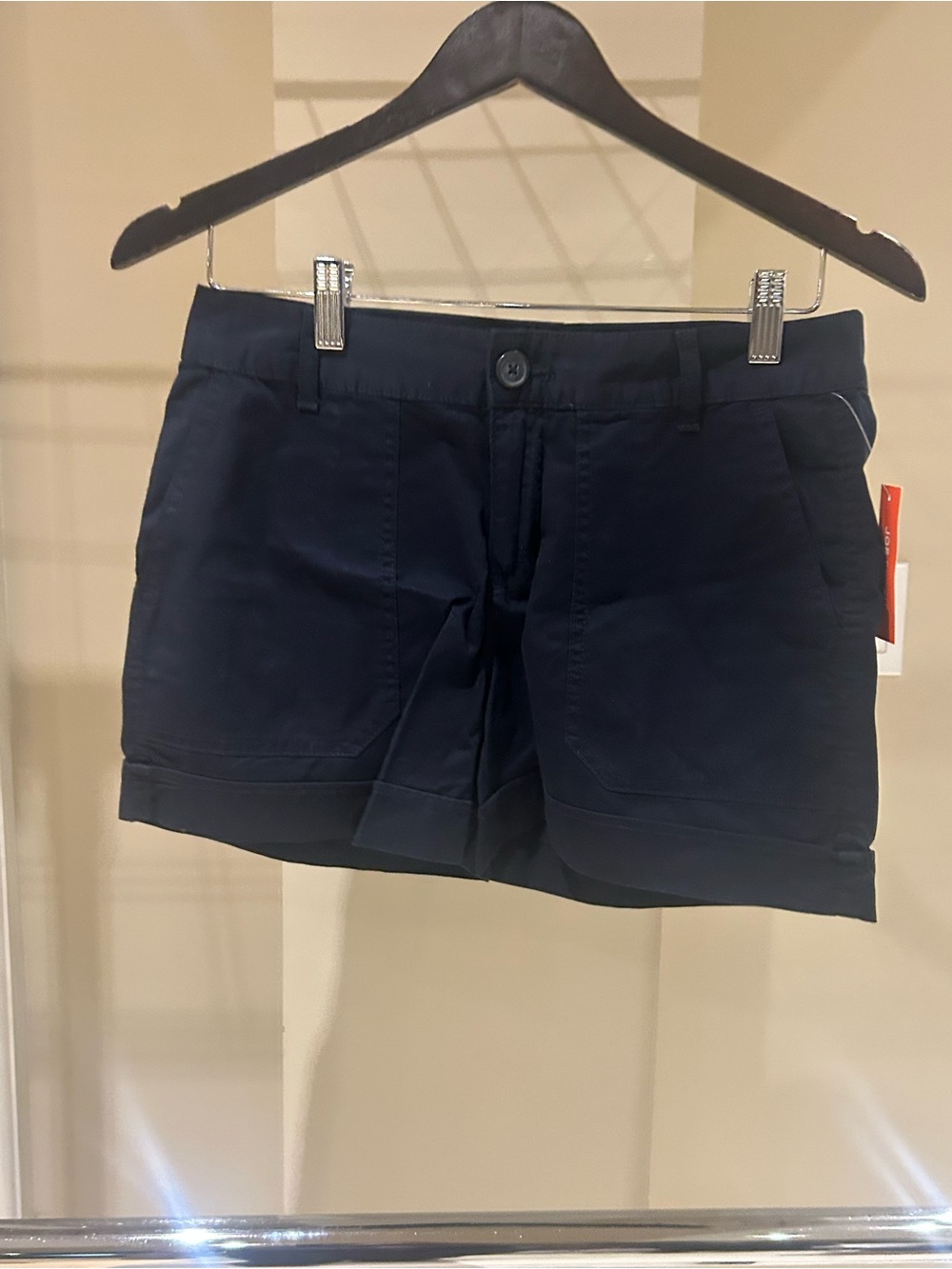 Joe Fresh Navy Cotton Blend Bermuda Shorts